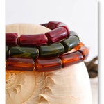 Amber Resin Bead Statement Necklace – Waterproof 18K Gold Plated Necklace | Ezra Gems