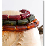 Amber Resin Bead Statement Necklace – Waterproof 18K Gold Plated Necklace | Ezra Gems