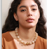 Acrylic Square Beads Chain Necklace