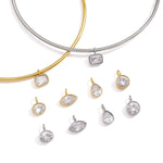 Zircon Charm Rigid Collar Necklace – Waterproof 18K Gold Plated Necklace | Ezra Gems