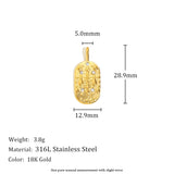 Constellation Square Pendant Necklace – Waterproof 18K Gold Plated Necklace | Ezra Gems