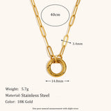 DIY O-Spring Buckle Chain Necklace