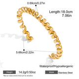 Wire Chain Cuff Bracelet