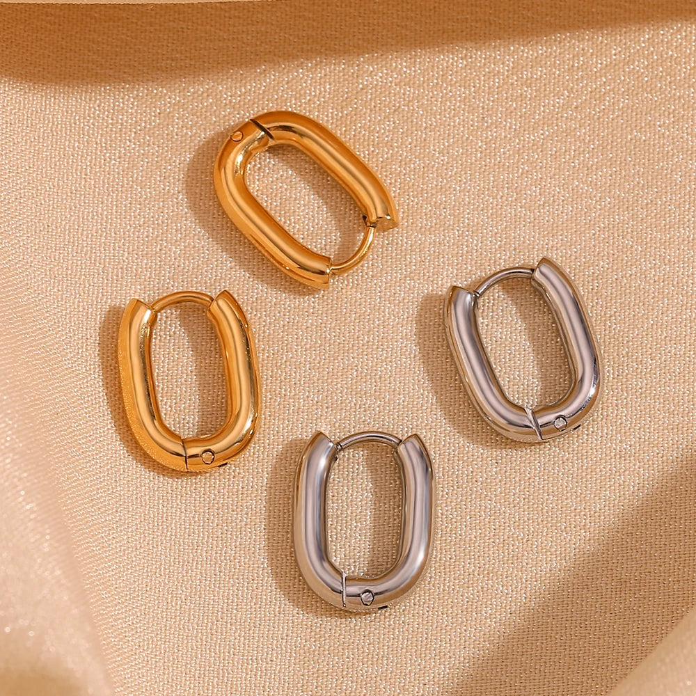 Mini O-Shape Huggie Hoop Earrings – Waterproof 18K Gold Plated Earrings | Ezra Gems
