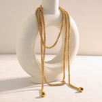 Multi-Layer Square Pearl Necklace – Waterproof 18K Gold Plated Necklace | Ezra Gems