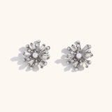 Hiphop Pearl Zircon Earrings – Waterproof 18K Gold Plated Earrings | Ezra Gems