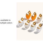 Acrylic Round Tube Hoop Earrings – Lightweight Hypoallergenic Earrings | Ezra Gems