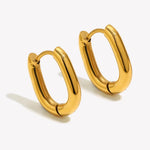 Mini O-Shape Huggie Hoop Earrings – Waterproof 18K Gold Plated Earrings | Ezra Gems