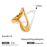 Zircon Shell Chubby Dome Ring