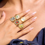 Tropical Palm Tree Ring - Rings