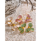 Flower Enamel Stud Earrings