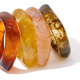 Thick Resin Cuff Bangle Bracelet