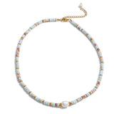 Natural Handmade Bead Chain Necklace
