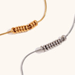 Two-Tone Beans Pendant Necklace – Waterproof 18K Gold Plated Necklace | Ezra Gems