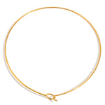 Glossy Knotted Collar Choker Necklace – Waterproof 18K Gold Plated Necklace | Ezra Gems