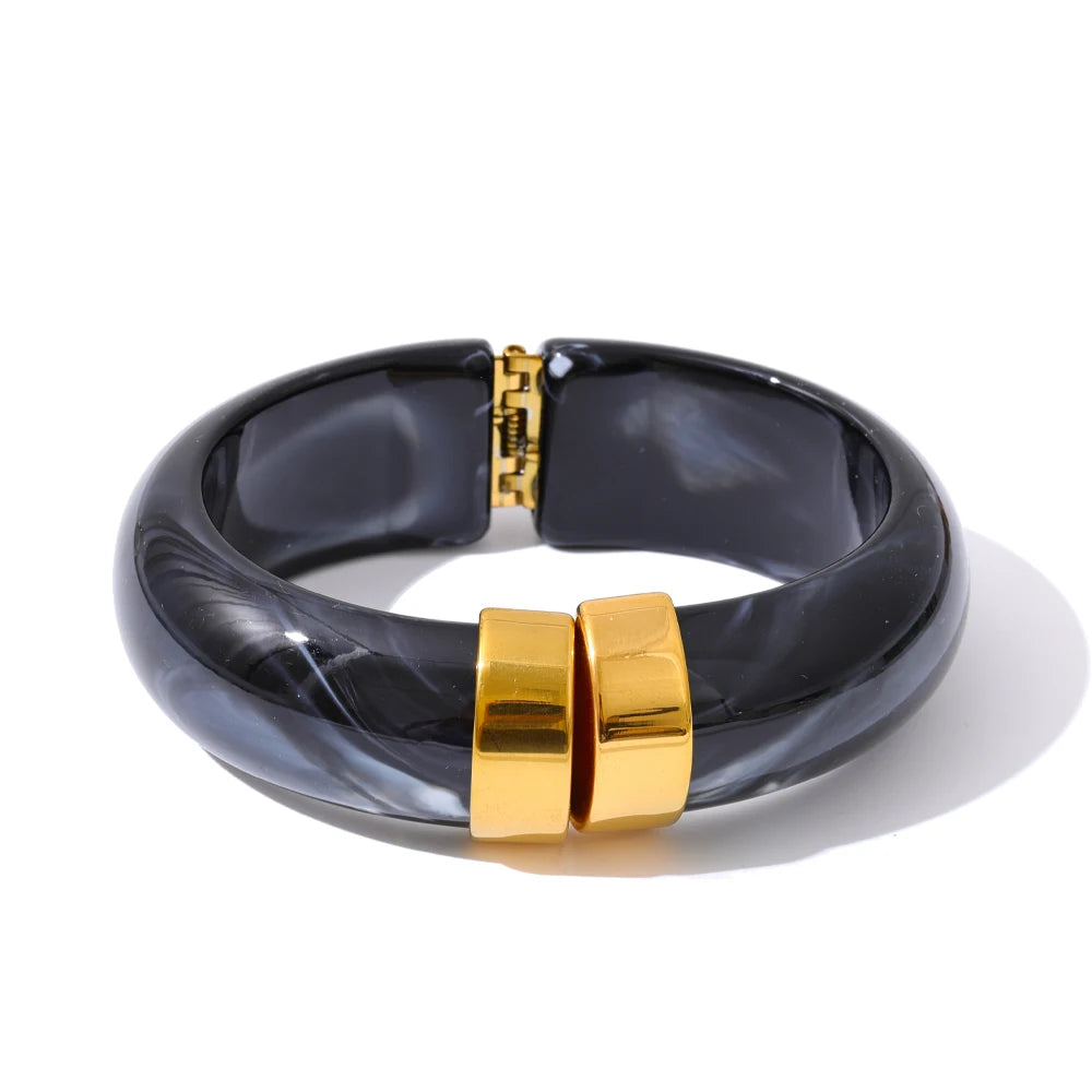 Acrylic Thick Bangle Bracelet