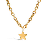Star Pendant Gold Necklace