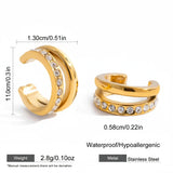 Cubic Zirconia Clip Earrings