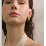 Casting Geometric Stud Earrings