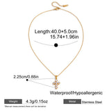Cubic Zirconia Cross Pendant Necklace