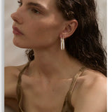 Acetate Chunky Hoop Earrings