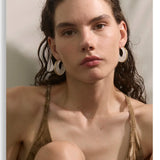 Acetate Chunky Hoop Earrings