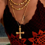 Colorful Cross Pendant Necklace