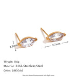 Mini Zircon Flower Stud Earrings – Waterproof 18K Gold Plated Earring | Ezra Gems