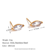 Mini Zircon Flower Stud Earrings – Waterproof 18K Gold Plated Earring | Ezra Gems