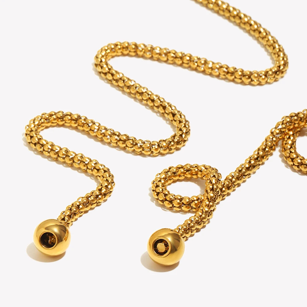 Multi-Layer Square Pearl Necklace – Waterproof 18K Gold Plated Necklace | Ezra Gems
