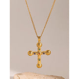 Colorful Cross Pendant Necklace
