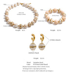 Acrylic Bead Chain Jewelry Set – Waterproof 18K Gold Plated Jewelry Set | Ezra Gems