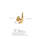 Geometric Cast Adjustable Ring