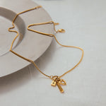Pink Zirconia Heart Pendant Necklace – Waterproof 18K Gold Plated Necklace | Ezra Gems