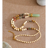 Wood Bead Statement Necklace