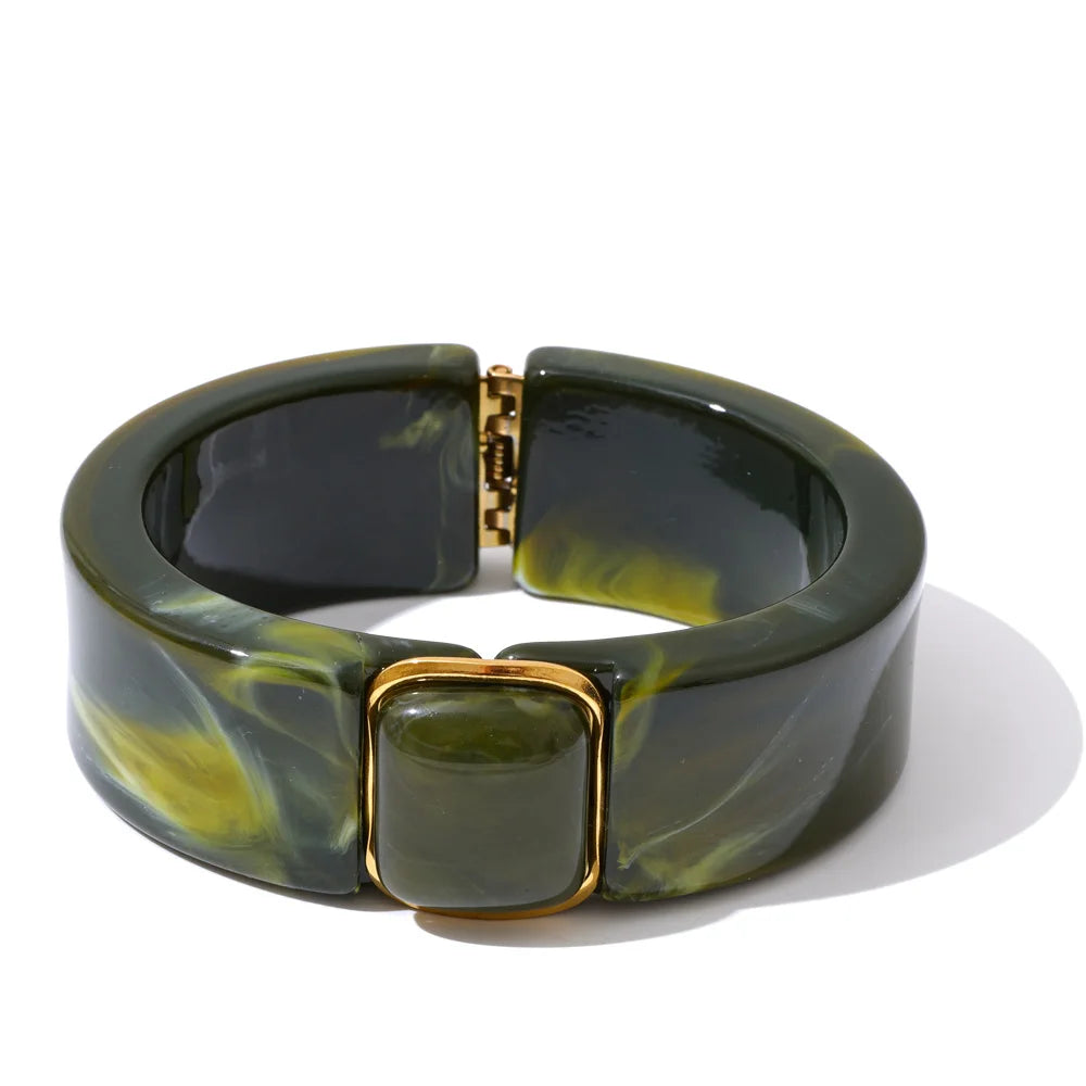Acrylic Thick Bangle Bracelet