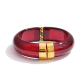 Acrylic Thick Bangle Bracelet