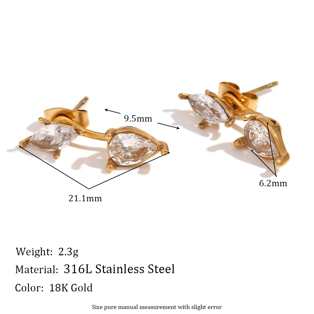 Viral Water Drop Stud Earrings