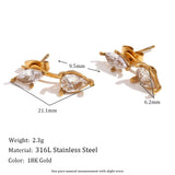 Viral Water Drop Stud Earrings