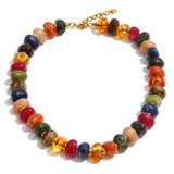 Colorful Resin Bead Chain Necklace – Waterproof 18K Gold Plated Necklace | Ezra Gems