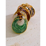 Acetate Chunky Hoop Earrings