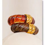 Resin Wide Statement Bangle
