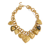 Heart Charm Pendant Necklace – Waterproof 18K Gold Plated Necklace | Ezra Gems