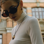 U Shape Resin Drop Earrings – Waterproof 18K Gold Plated Earrings | Ezra Gems