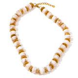 Resin Bead Spacer Chain Necklace – Waterproof 18K Gold Plated Necklace | Ezra Gems