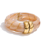 Resin Wide Statement Bangle