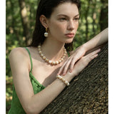 Acrylic Bead Chain Jewelry Set – Waterproof 18K Gold Plated Jewelry Set | Ezra Gems