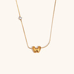 Sparkling Zircon Initial Necklace – Waterproof 18K Gold Plated Necklace | Ezra Gems