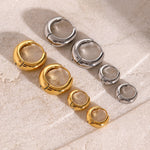 Glossy Mini Huggie Hoop Earrings – Waterproof 18K Gold Plated Earrings | Ezra Gems