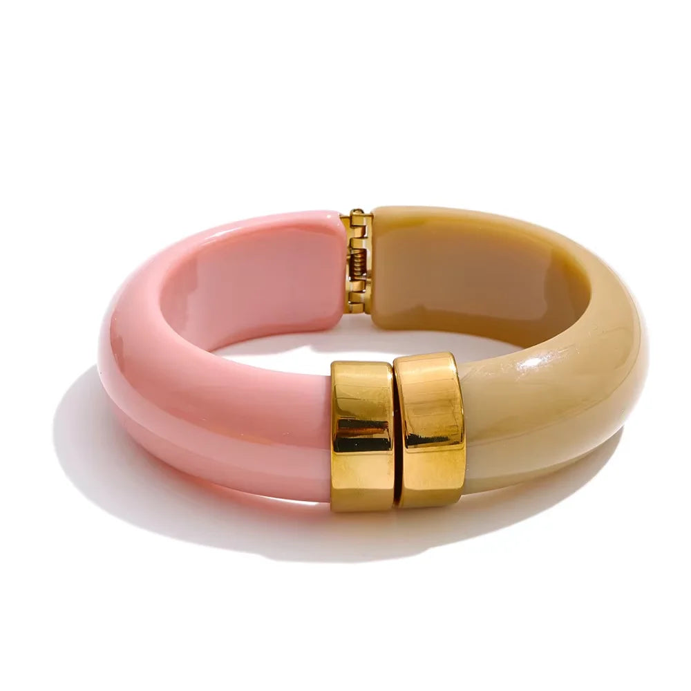 Acrylic Thick Bangle Bracelet